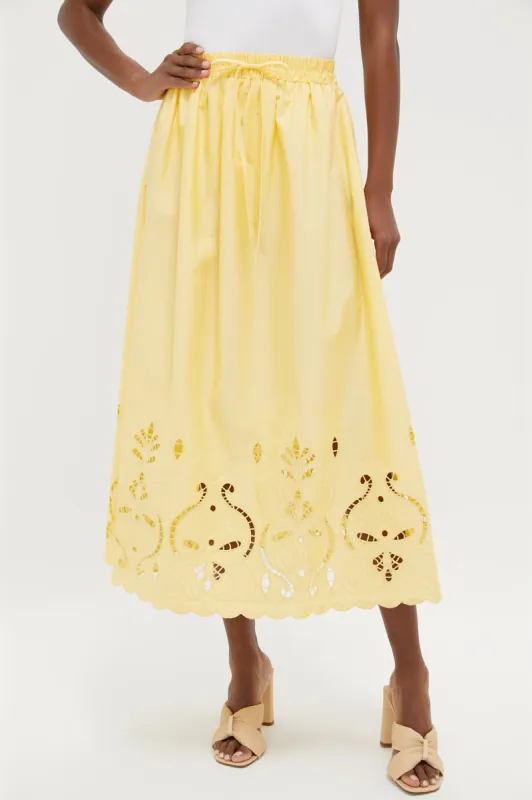 Light Yellow Maxi Skirt sold by Tuckernuck