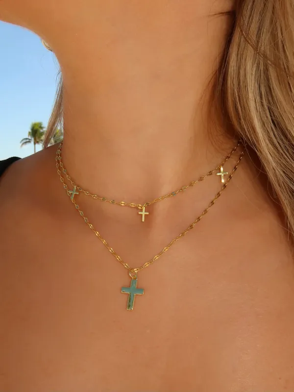 Cross My Heart Necklace Set sold by Artizan