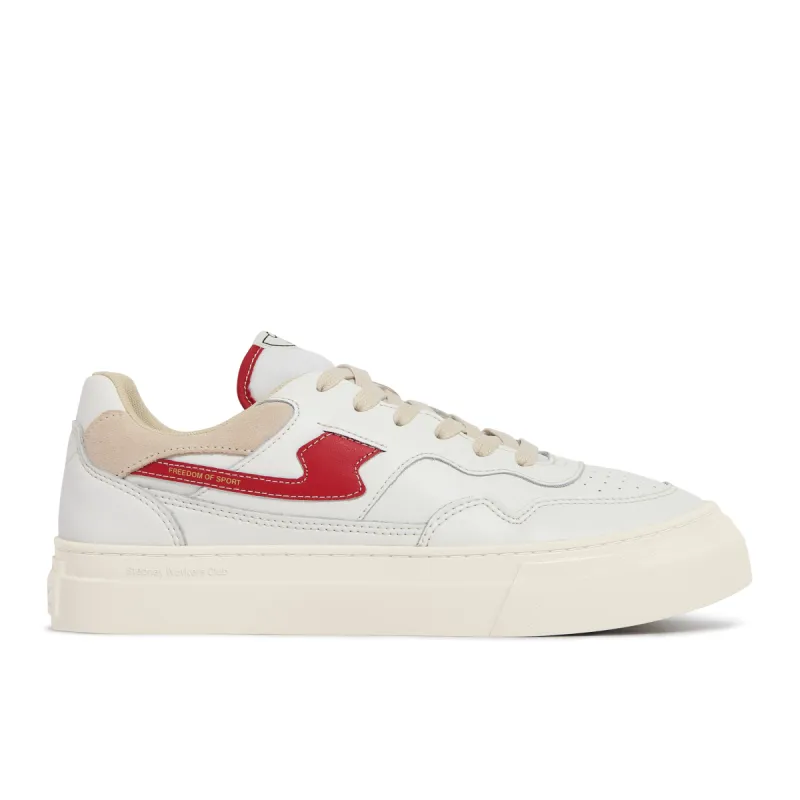 PEARL S-STRIKE LEATHER WHITE-RED sold by Stepney Workers Club