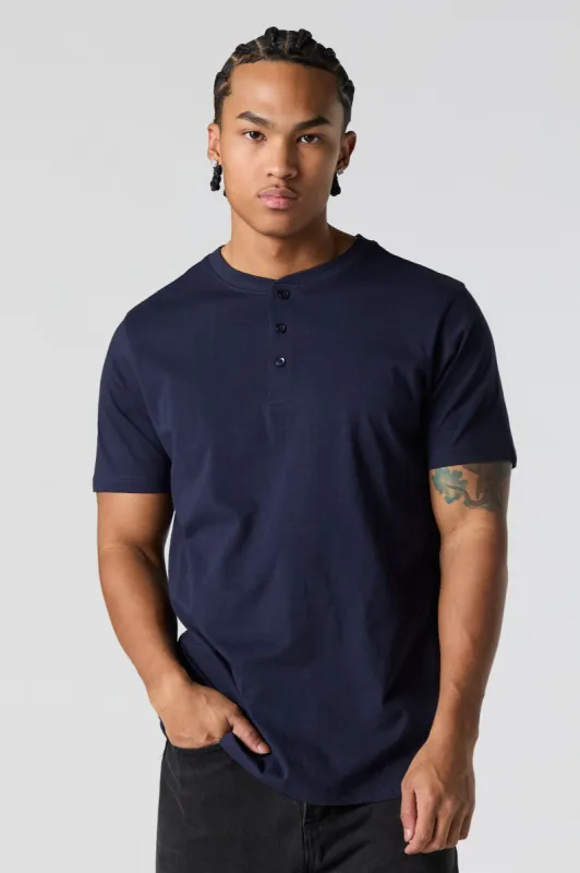 Solid Henley T-Shirt sold by Urban Planet