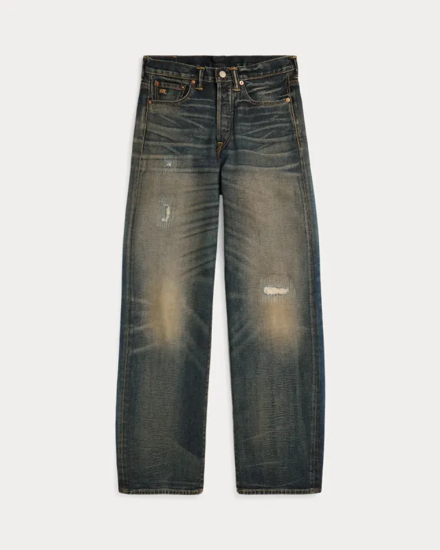RRL Vintage Wide Fit Distressed Kenley Jean sold by Cave and Post