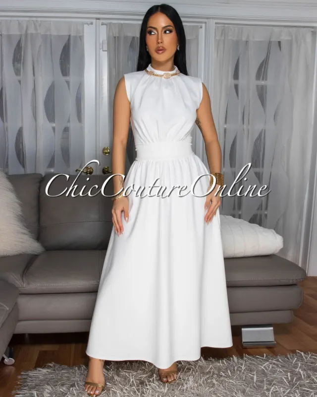 *Phaedra Off-White LUXE Skirt Set sold by Chic Couture