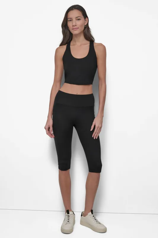 MID-RISE MINI COMPRESSION CAPRI PANT sold by DKNY