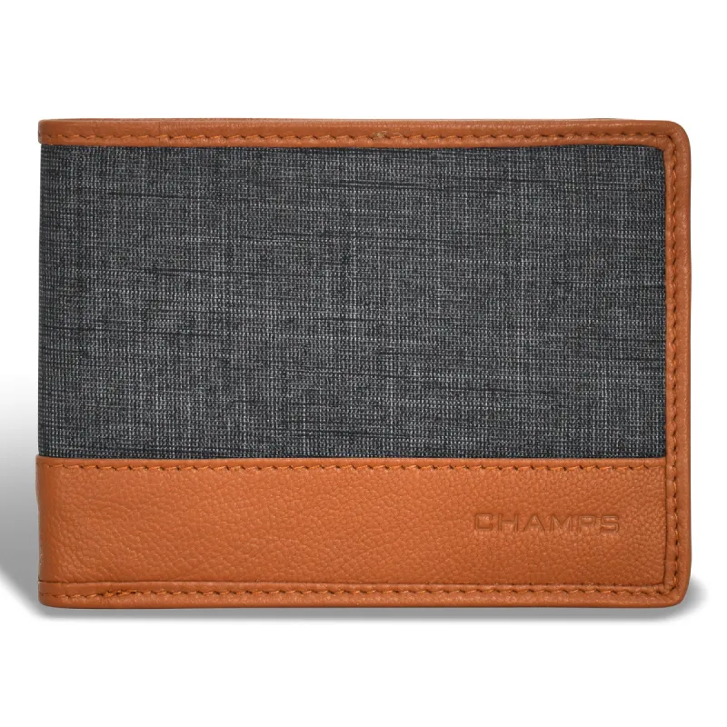 Denim / Leather Bi-Fold Wallet *Drop Ship* sold by Bentley Leathers