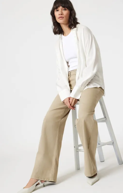 ALENA WIDE LEG IN SAGE GREEN FLEX BLUE sold by Mavi