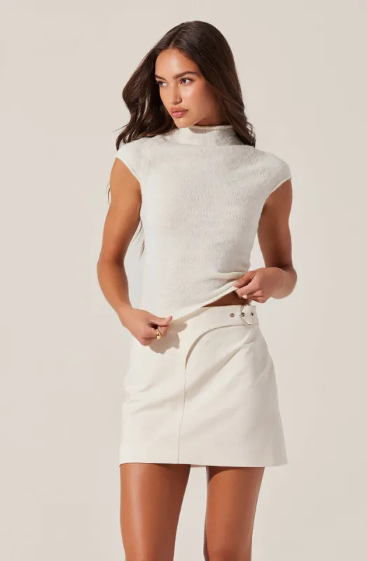 Ileane Mock Neck Sweater Top sold by Astr