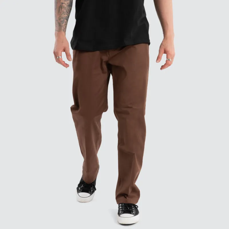 Choice Chino Relaxed Pant Brown sold by Neverland