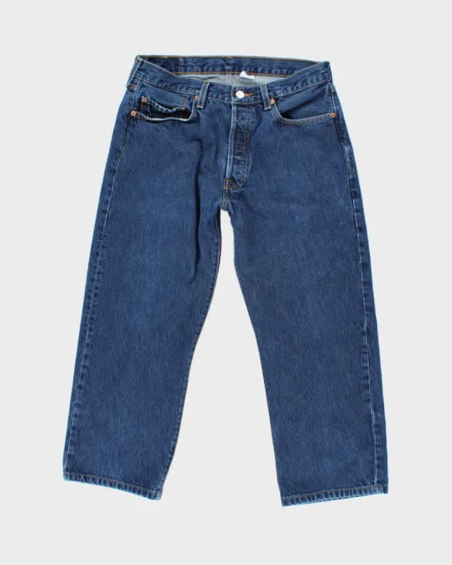Vintage 90's Levi's 501 Dark Wash Slim Fit Jeans - W30 L23 sold by Rokit