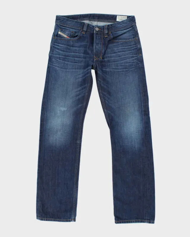 Vintage Y2K Diesel Relaxed Straight Fit Rigid Dark Wash Jeans - W34 L33 sold by Rokit