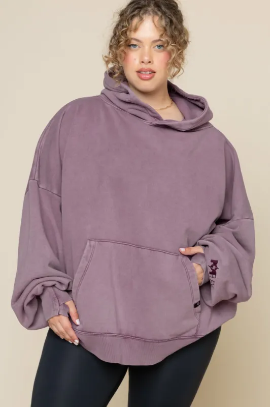 Boxy Boyfriend Hoodie - Vintage Crimson sold by POPFLEX