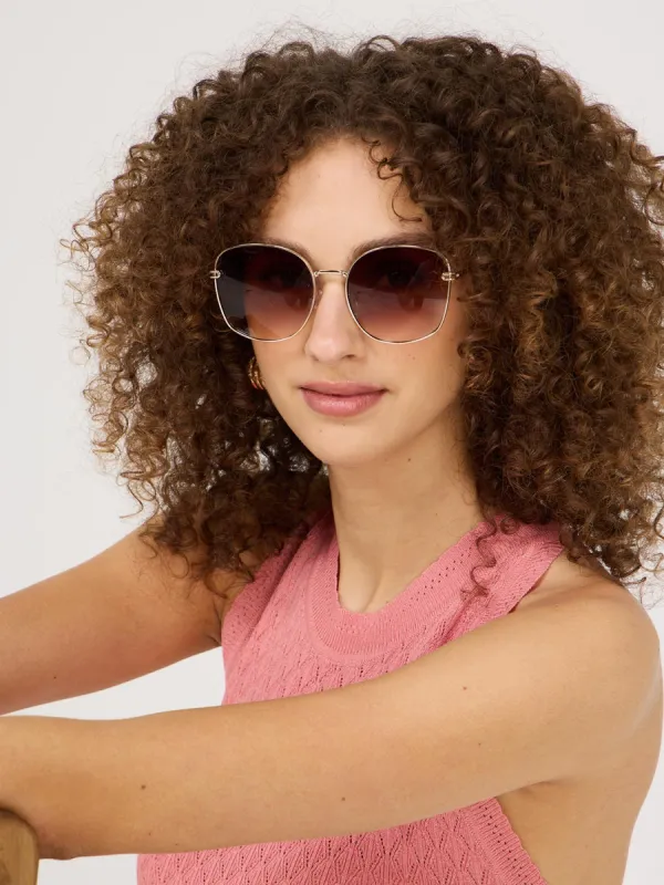 Metal Frame Aviator Sunglasses sold by Suzy Shier