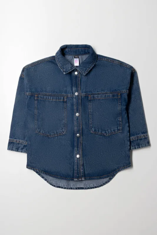 Denim Shirt Blue sold by Ackermas