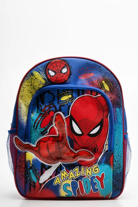 Spider-Man Double Zip Backpack Red sold by Ackermas