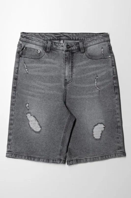 Rip And Repair Denim Jeans Grey sold by Ackermas