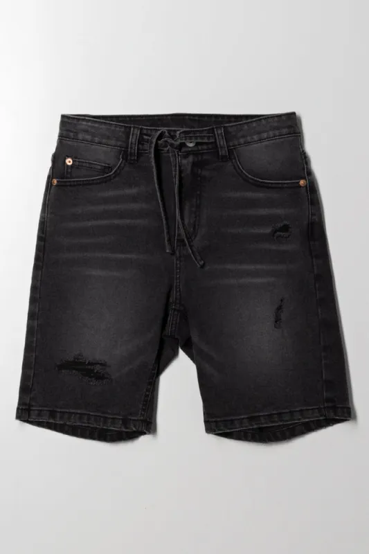 Denim Short Dark Grey sold by Ackermas