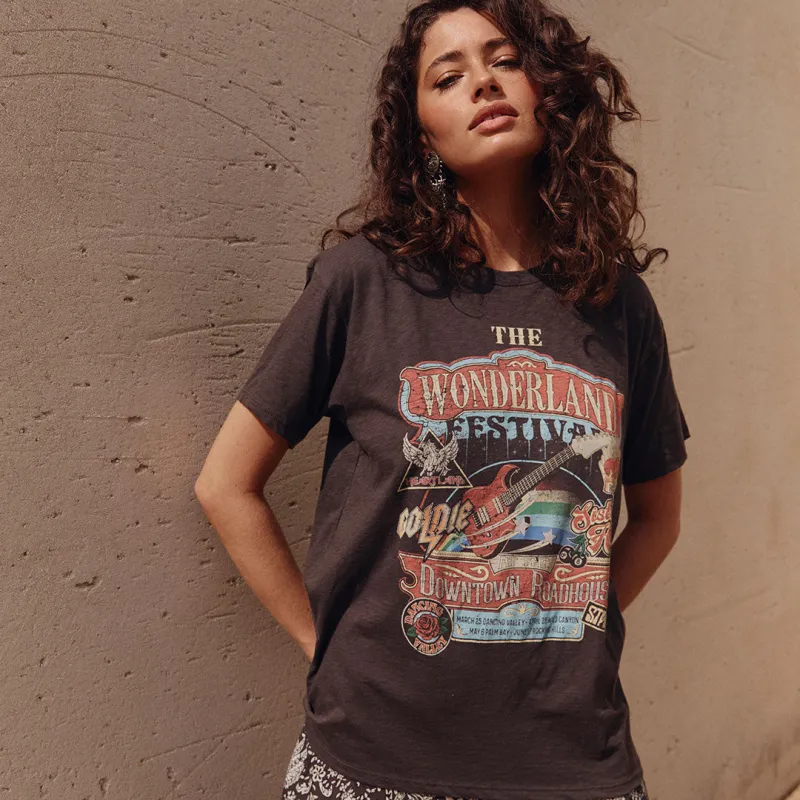Wonderland Biker Tee sold by Spell