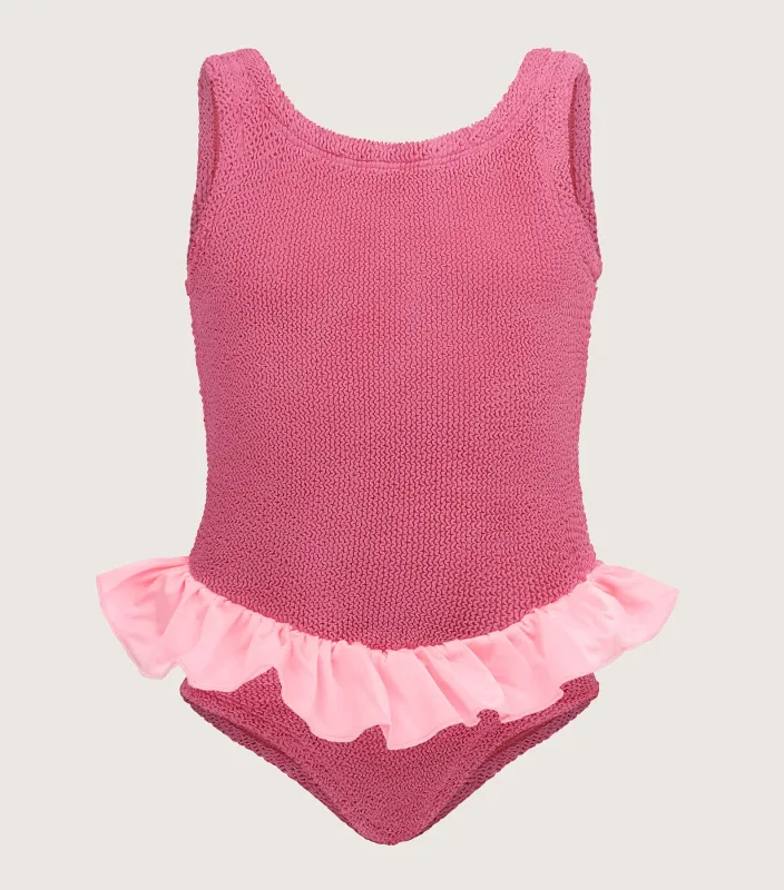 Kids Duo Denise Swim (Ages 7 to 12) - Candy Pink/Bubblegum sold by Hunza G