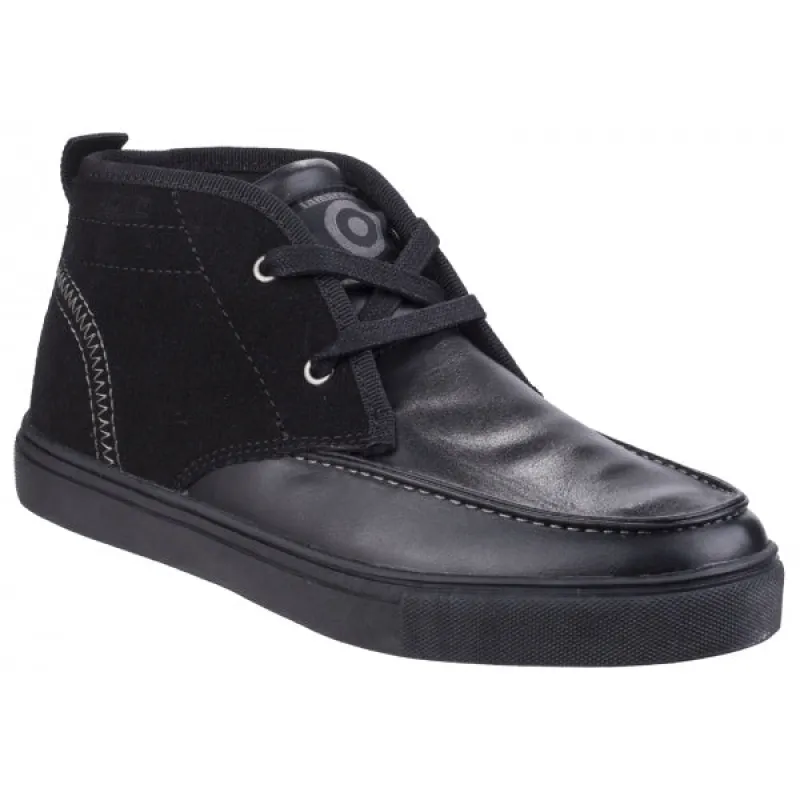 Lambretta CHUKKA Boys Ankle Boots Black sold by Shuperb