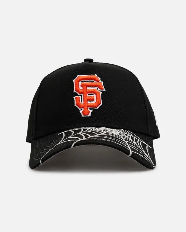 New Era San Francisco Giants 'Spider Web Visor' 9FORTY A-Frame Snapback Black sold by Culture Kings
