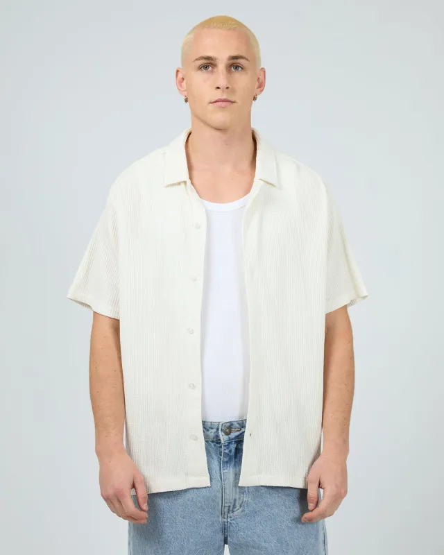 Session Waffle Ss Shirt Natural sold by edge clothing