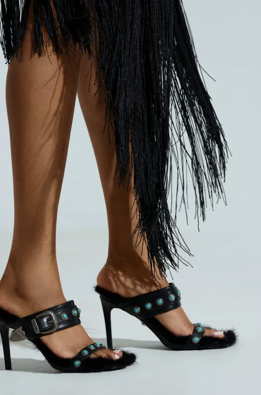 AZALEA WANG AUGER BLACK SANDAL sold by AKIRA