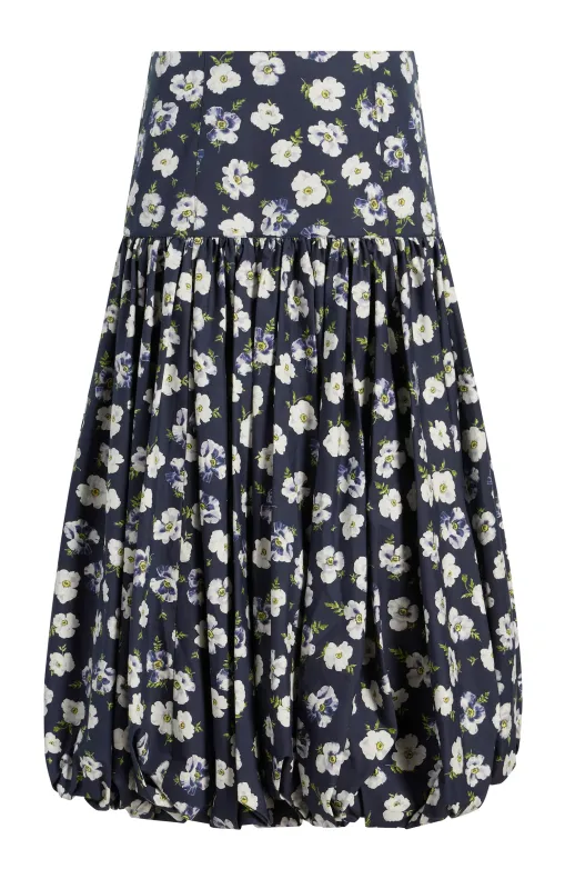 Mini Tossed Poppies Ellah Skirt sold by cinq a sept