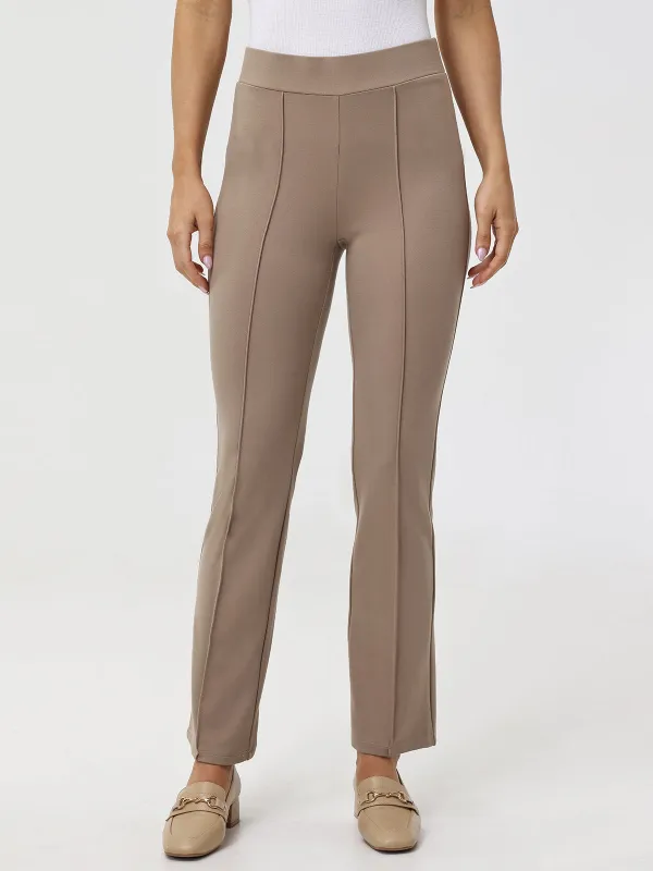 Luxe Ponte Kick Flare Pintuck Pants sold by 89th & Madison