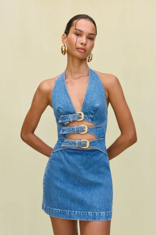ANICE DRESS - STONE WASH sold by Cult Gaia