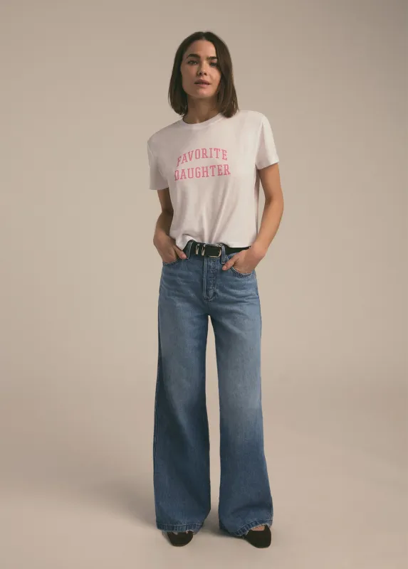 THE CROPPED COLLEGIATE TEE sold by Favorite Daughter