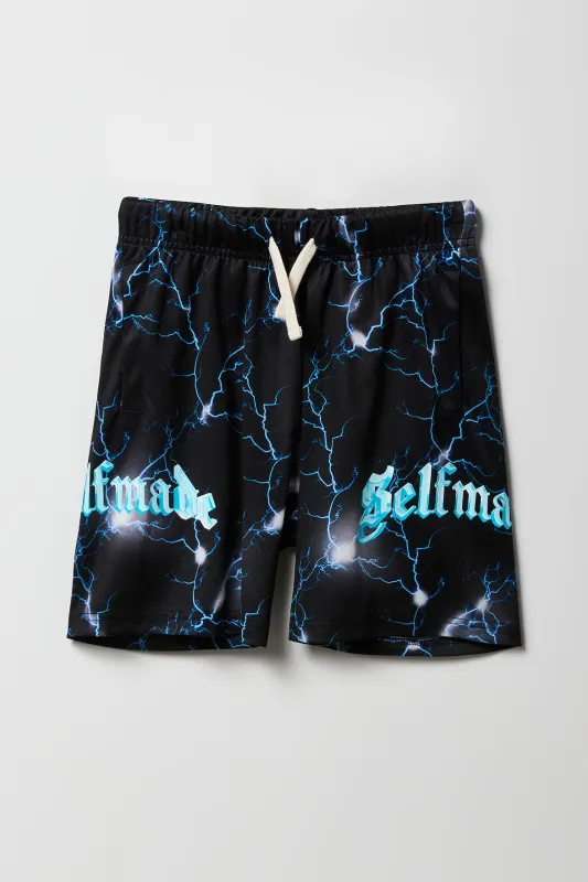 Boys Active Printed Mesh Short sold by Urban Planet