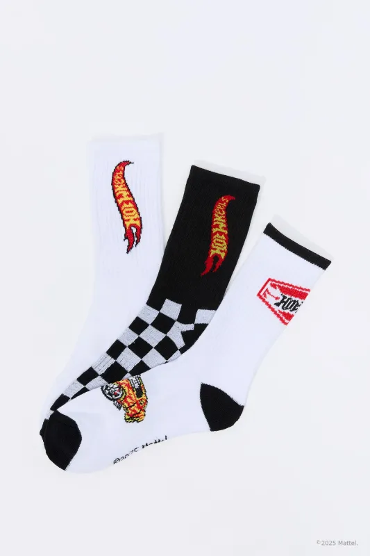 Chaussettes à imprimé Hot Wheels™ pour garçon (3 paires) sold by Urban Planet