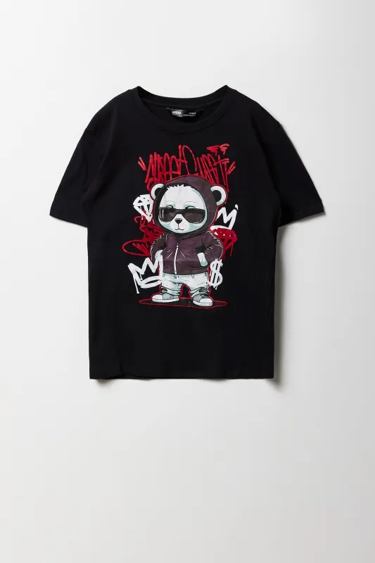 Boys Cool Bear Graphic T-Shirt sold by Urban Planet