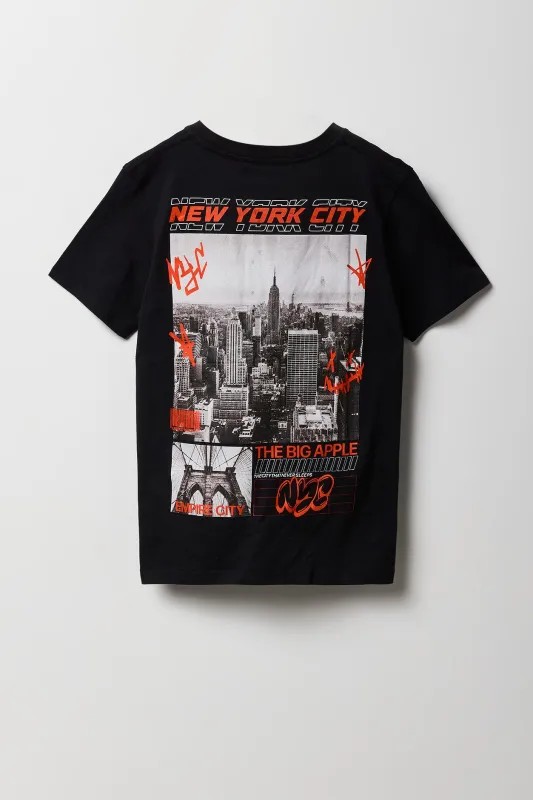 Boys NYC City Never Sleeps Graphic T-Shirt sold by Urban Planet