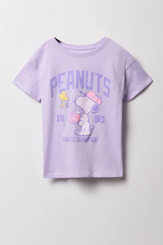 T-shirt à imprimé Peanuts Athletic Department pour fille sold by Urban Planet