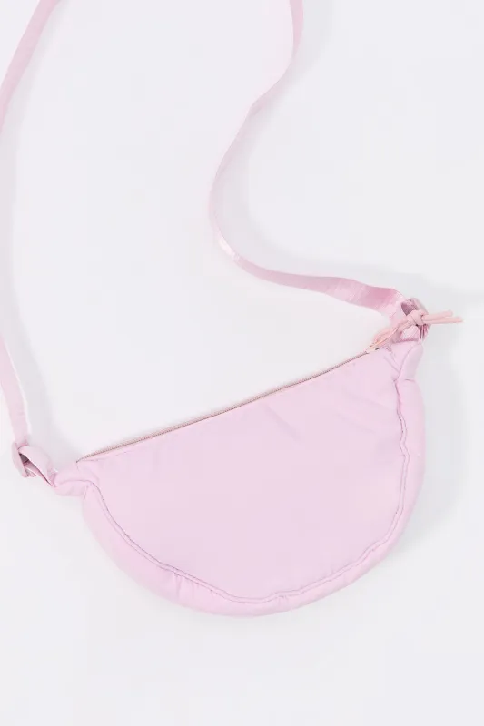 Sac à bandoulière en forme de demi-lune en nylon pour filles sold by Urban Planet