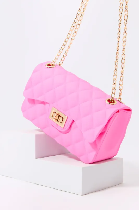Sac à bandoulière en gel matelassé pour filles sold by Urban Planet