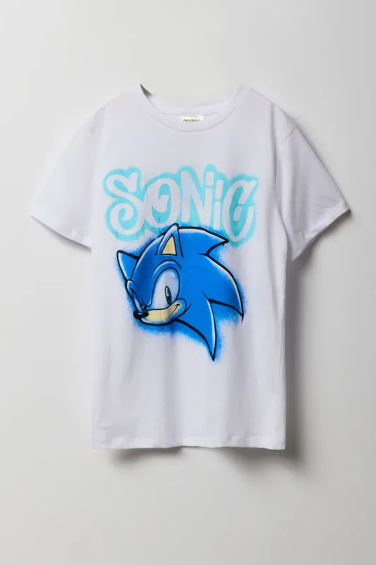 Boys Sonic Graffiti Graphic T-Shirt sold by Urban Planet