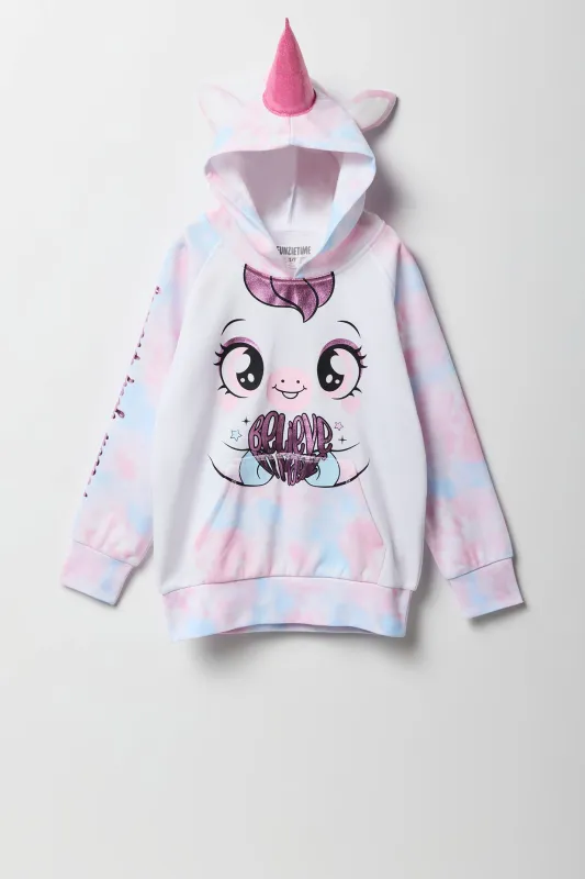 Haut à capuchon à imprimé Licorne magique pour fille sold by Urban Planet