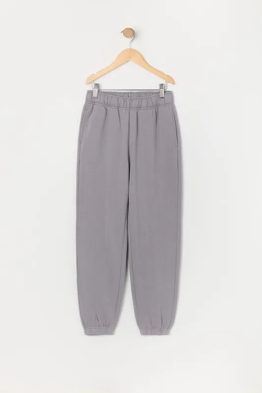 Girls Oversized Fleece Jogger sold by Urban Planet