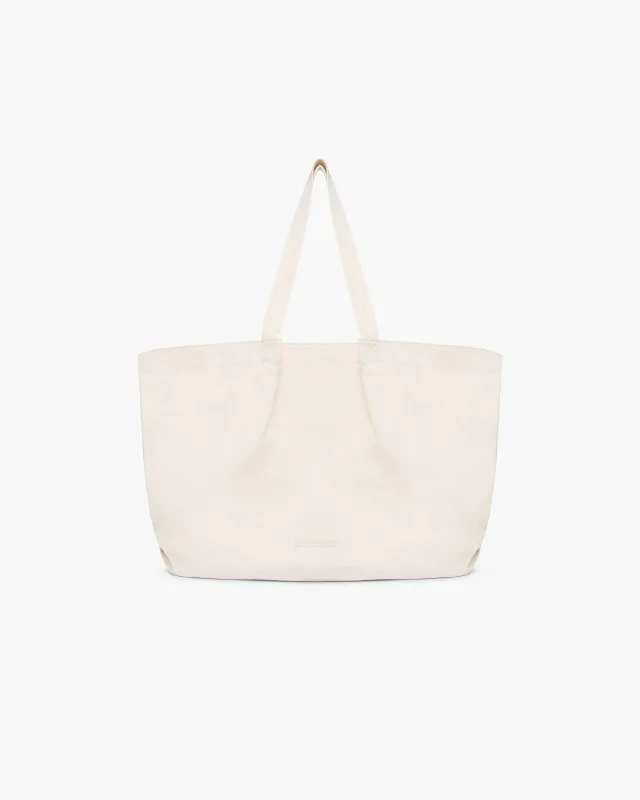 Canvas Pleat Large Tote - Pistachio Shell sold by Represent
