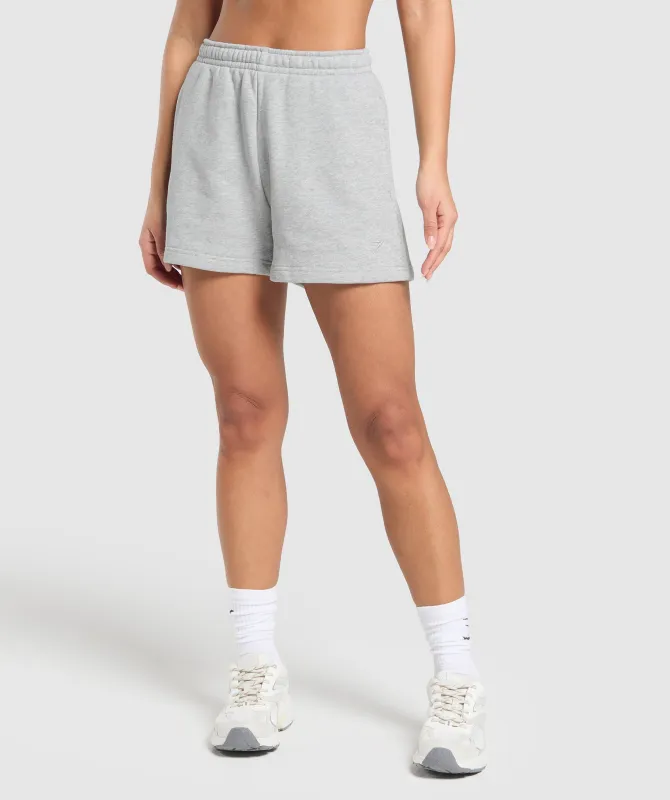 Gymshark Rest Day Sweats 2.0 Shorts - Light Grey Core Marl sold by Gymshark