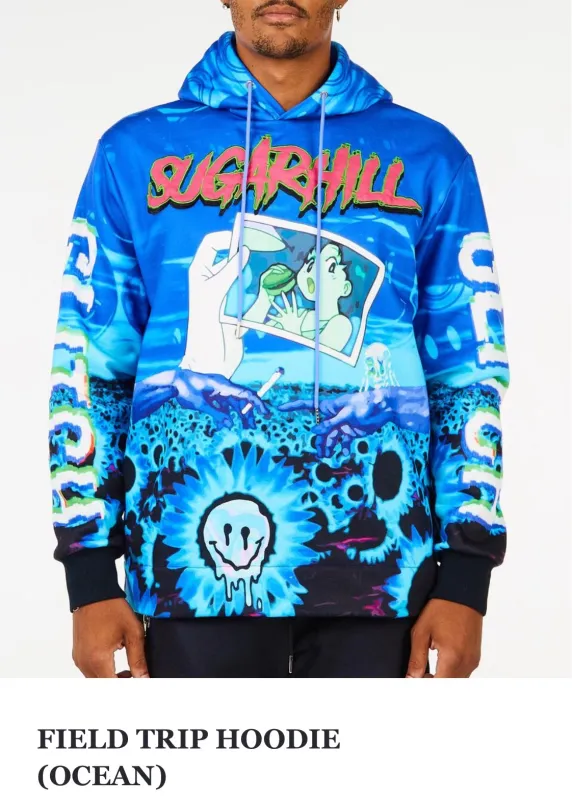 Sugar Hill Men’s Hooded Sweatshirt sold by Unleashed Streetwear
