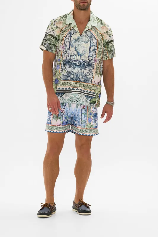 SHORT SLEEVE CAMP COLLARED SHIRT JARDIM PARTY sold by Camilla