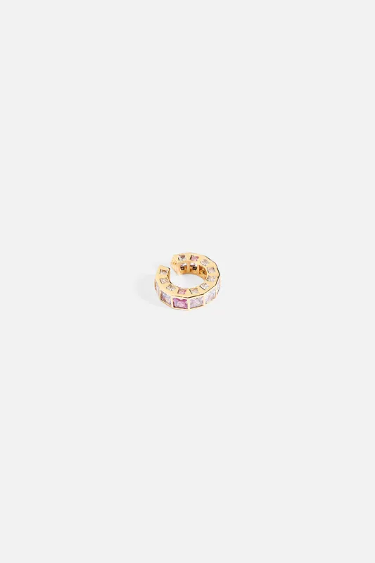LOCKETS LOADED EAR CUFF GOLD sold by Camilla