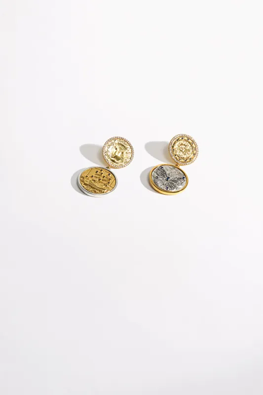 GYPSY GLITTERATI EARRINGS GOLD sold by Camilla