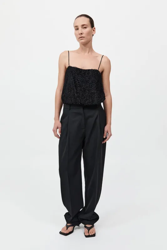 Tailored Pleat Pants - Black sold by St. Agni