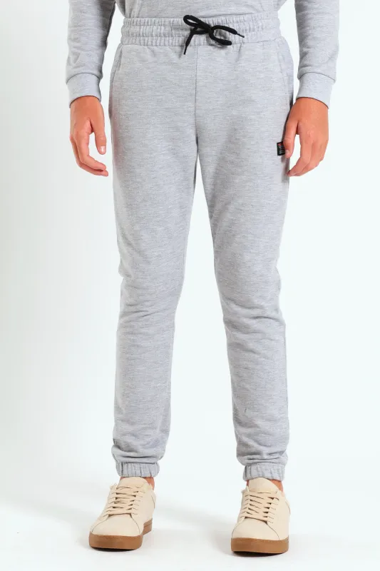Boys Fleece Jogger - Grey Melange sold by Edgars