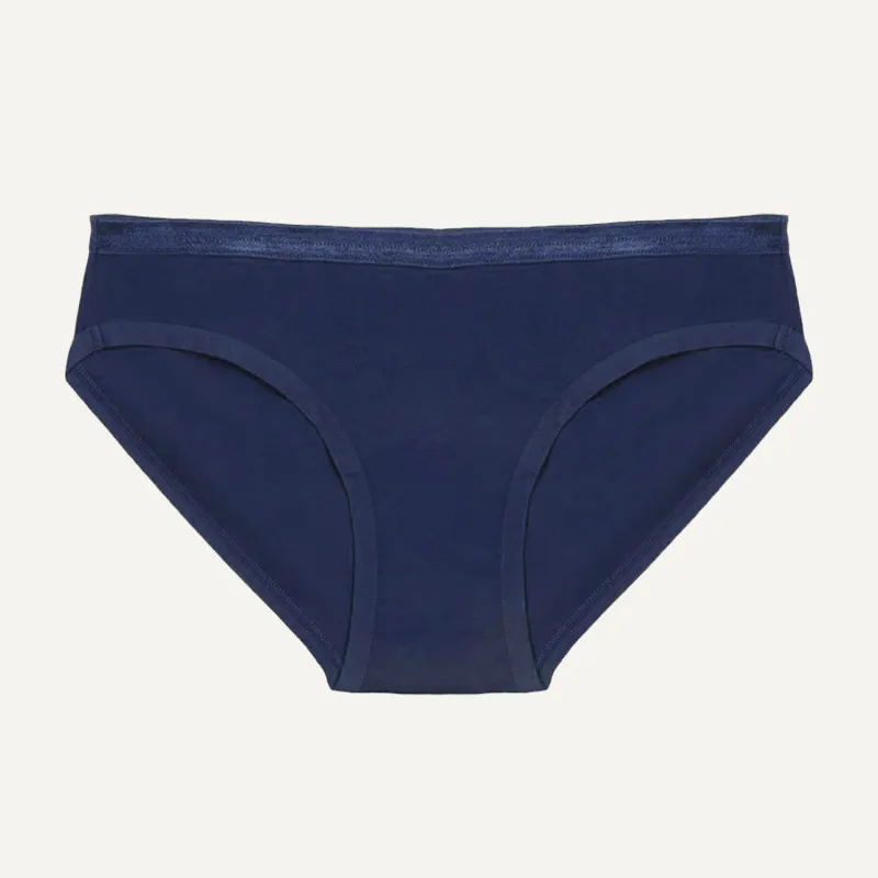 Organic Cotton Low-Rise Brief in Marine sold by Knickey