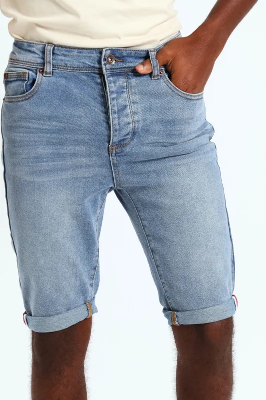 Boys Denim Shorts - Light Wash sold by Edgars 