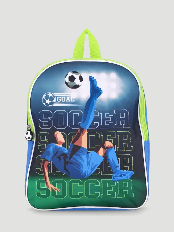 Pre-Boys Soccer Backpack - Blue sold by Edgars